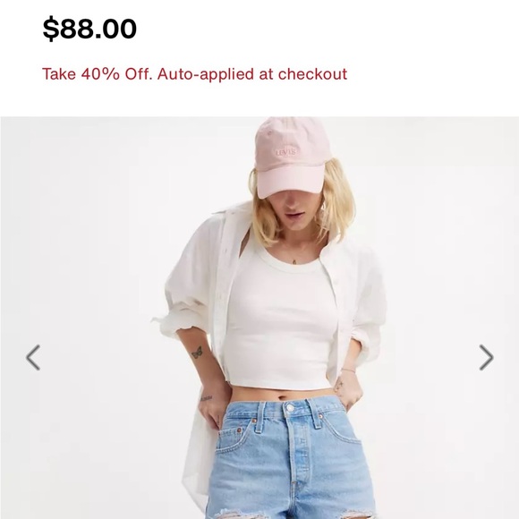 Levi’s High Rise Denim Shorts - Picture 5 of 5